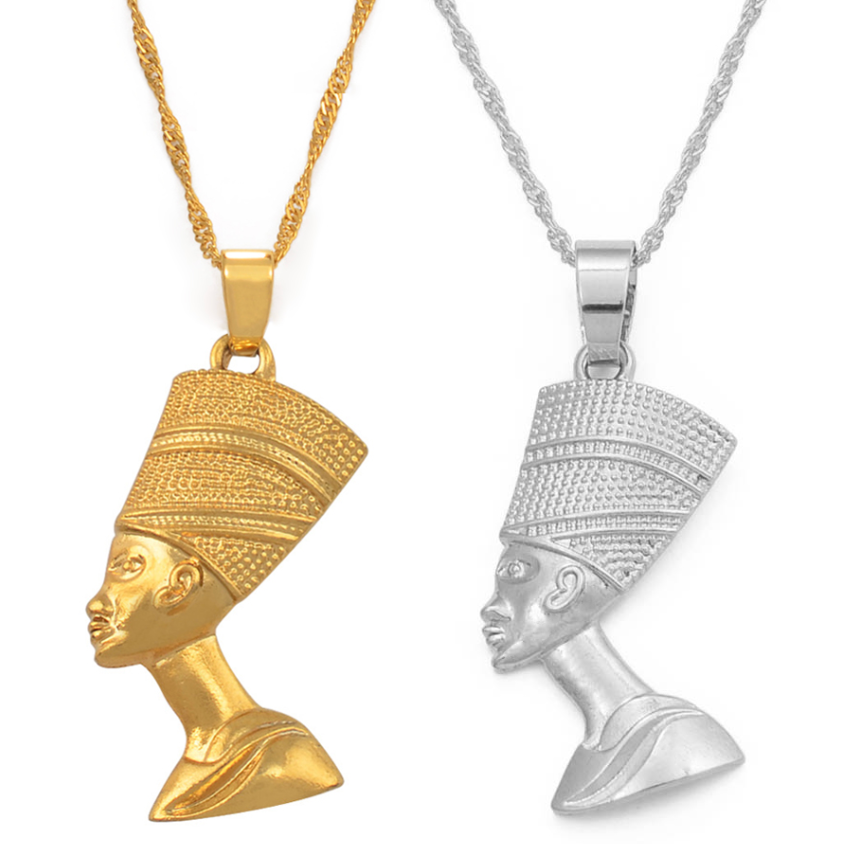 African queen head necklace store
