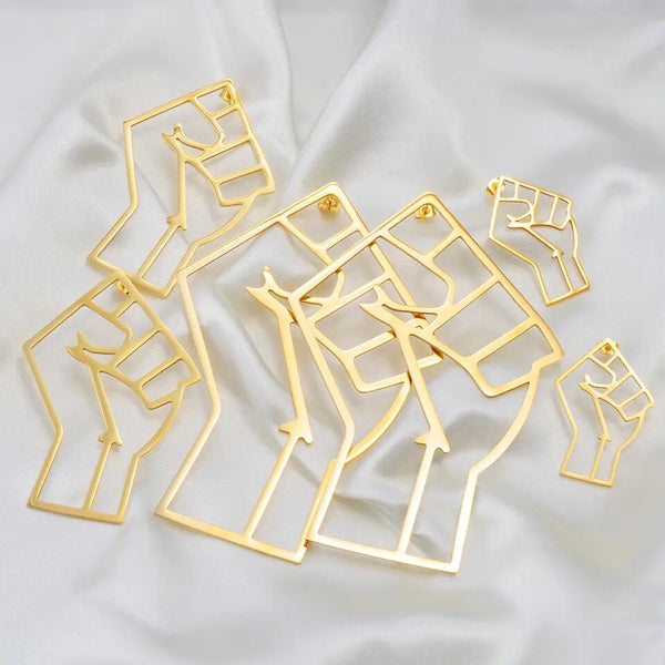 Power Fist Statement Earrings