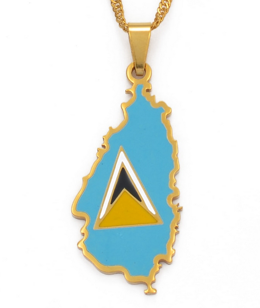 St. Lucia Flag Chain