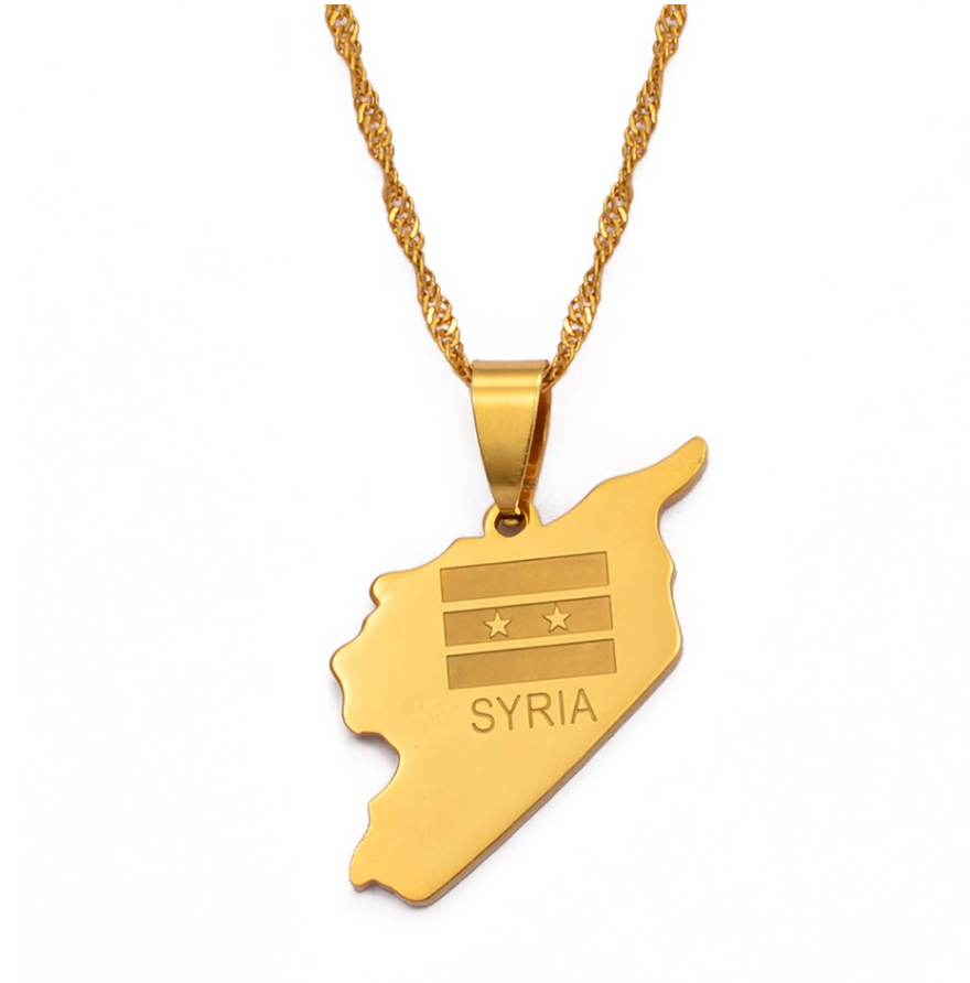 Syria Solid Map Chain