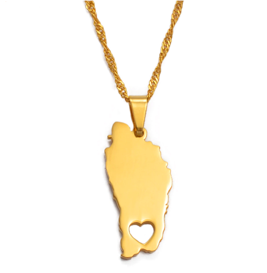 Dominica Solid Heart Chain