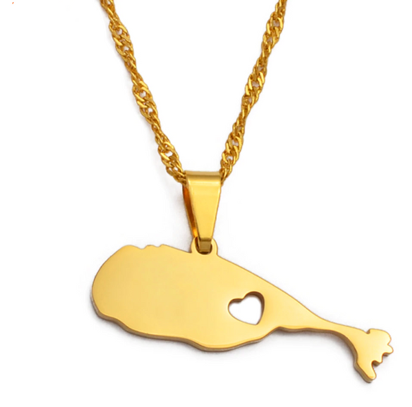 St. Kitts Solid Heart Chain