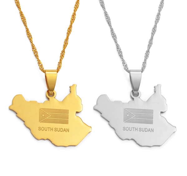 South Sudan Solid Flag Chain
