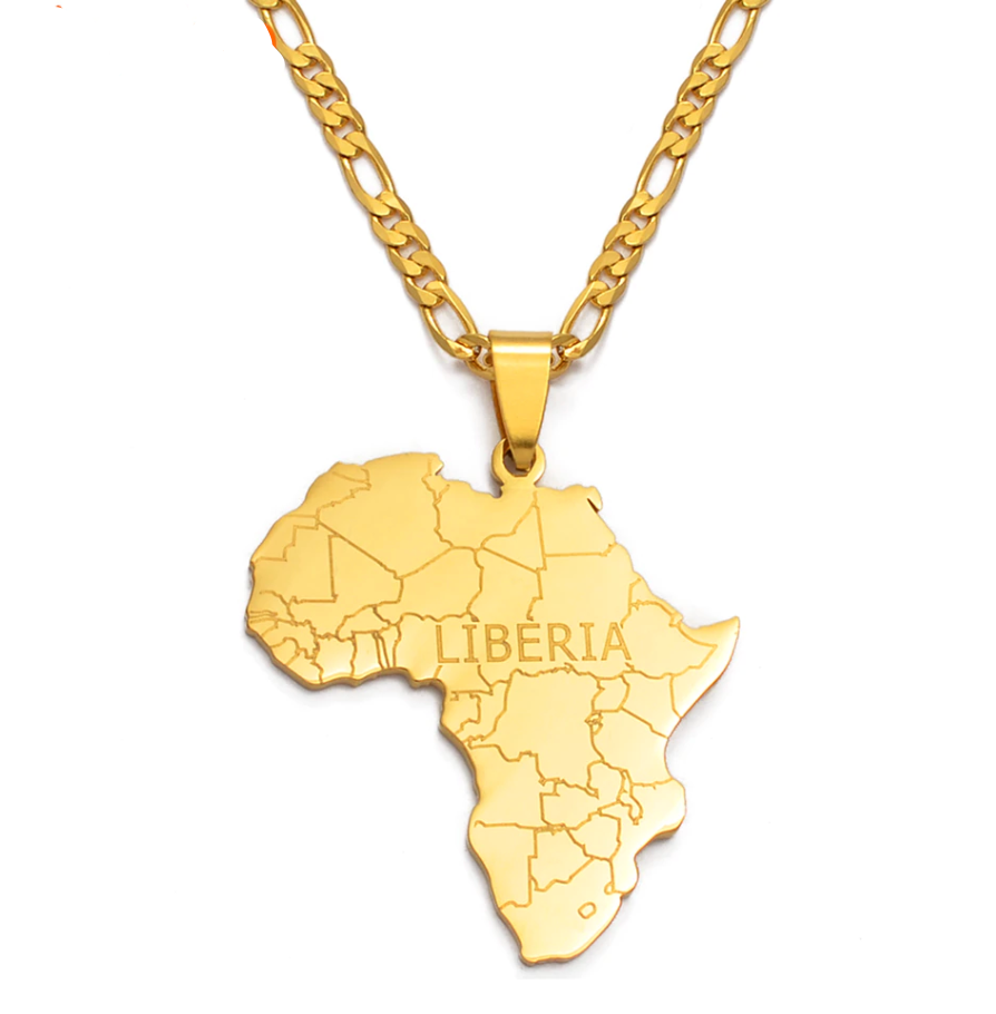 Map of Africa Liberia Word Chain