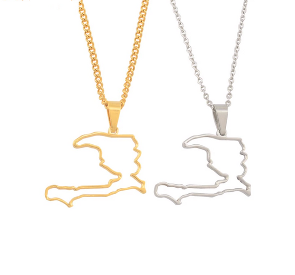 Haiti Solid Outline Chain