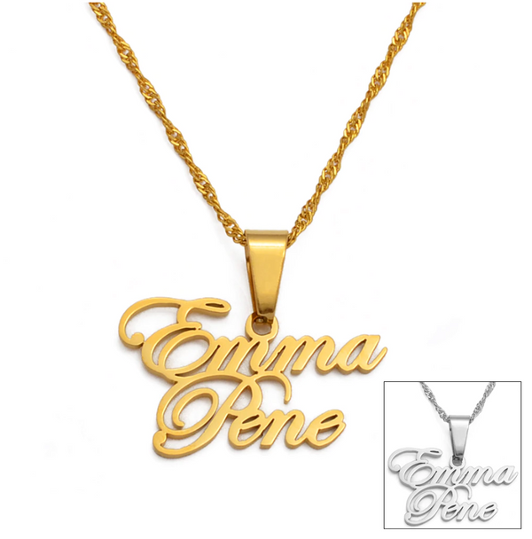 Cursive Personalized Name Chain