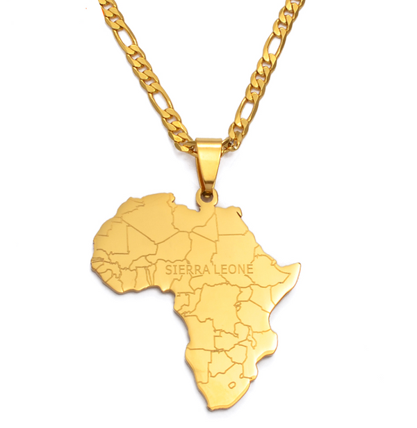 Map of Africa Sierra Leone Word Chain