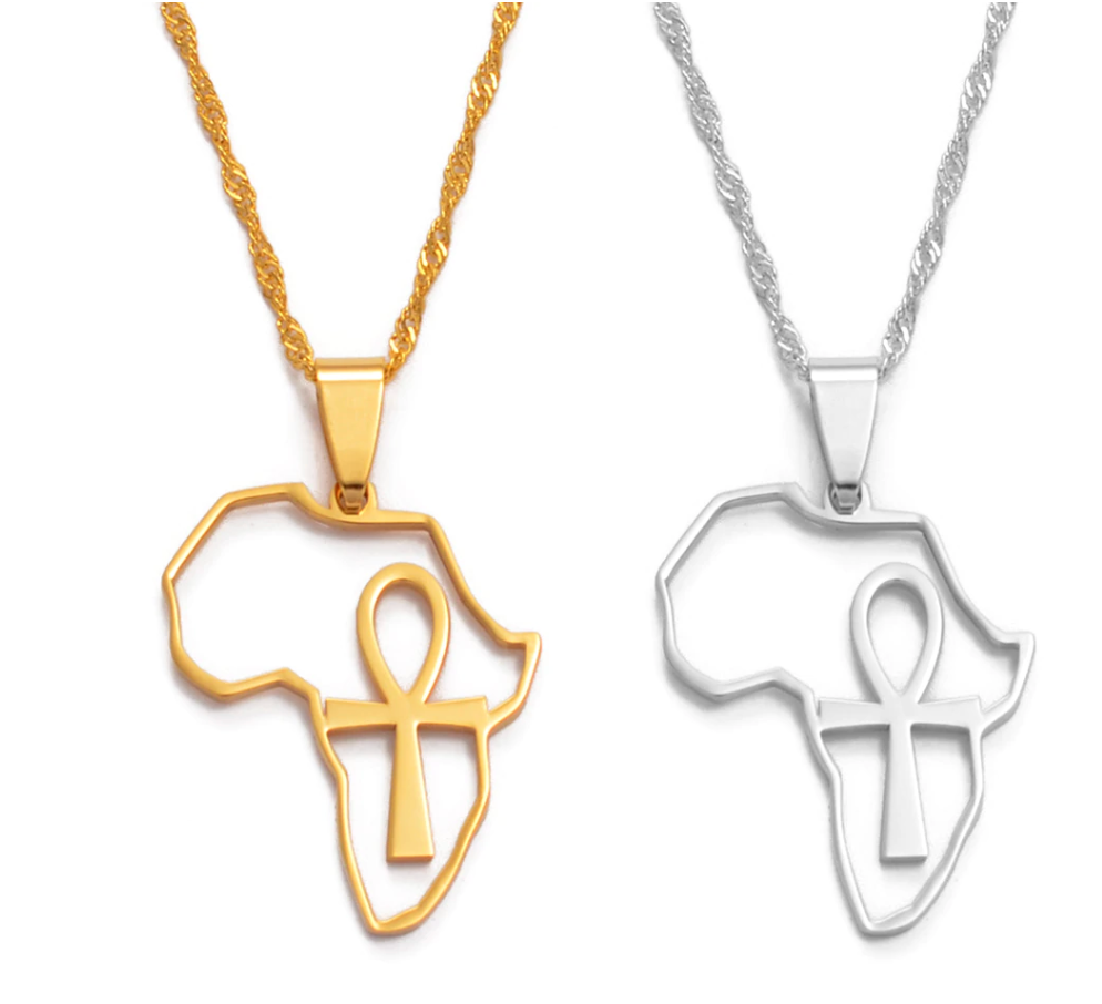 Ankh in Africa Map Chain