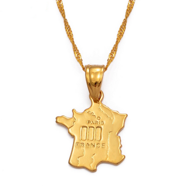 France Solid Flag Chain