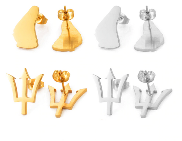 Barbados Symbol Earrings