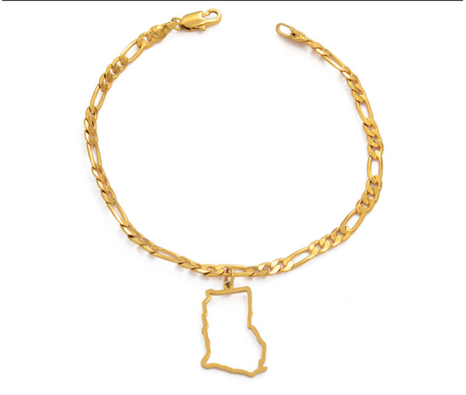 Ghana Solid Outline Bracelet & Anklet