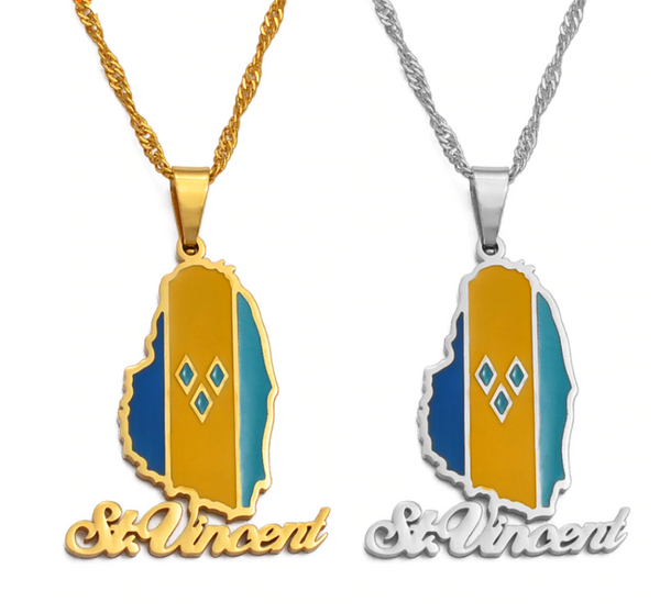 St. Vincent Flag and Word Chain