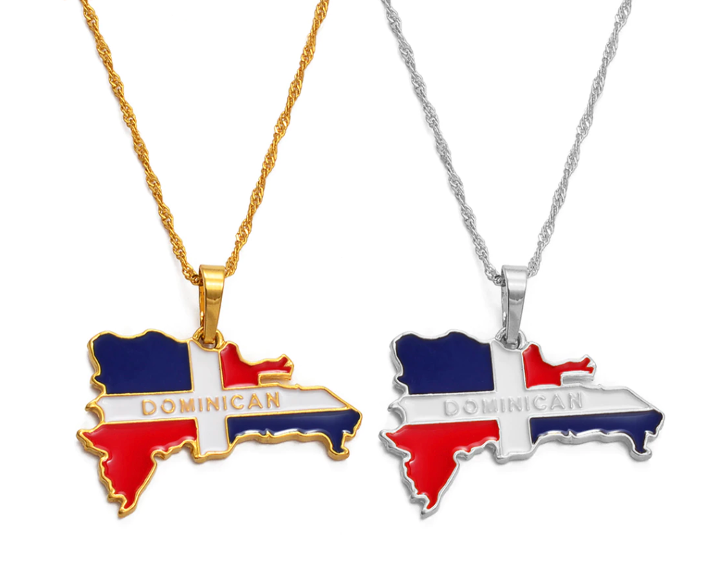 Dominican Republic Flag & Word Chain