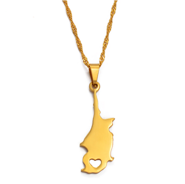 Cyprus Solid Heart Chain