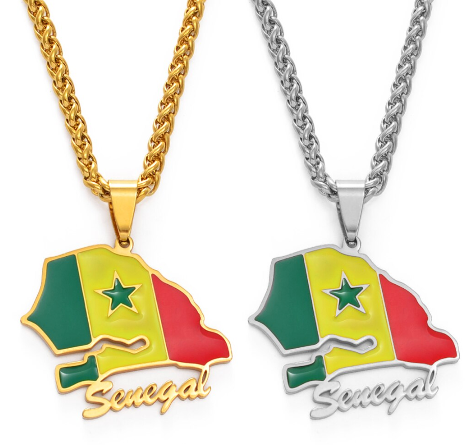 Senegal Flag & Word Chain