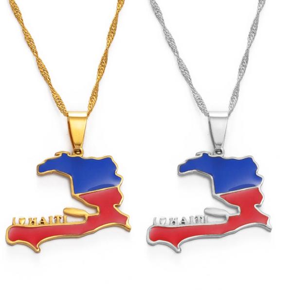 Haiti Flag & Word Chain