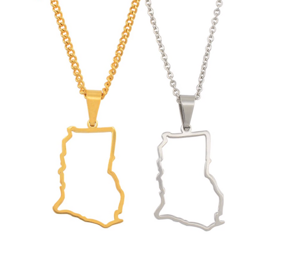 Ghana Solid Outline Chain