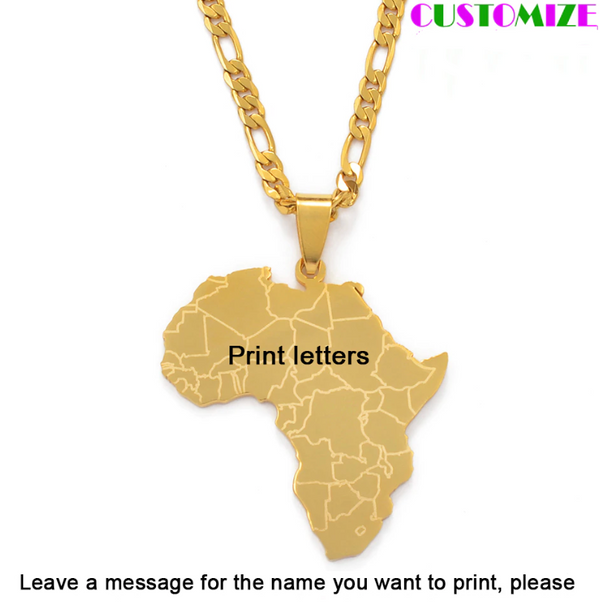 Custom Africa Map Chain