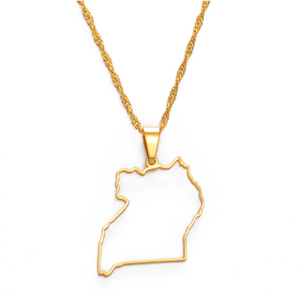 Uganda Solid Outline Chain