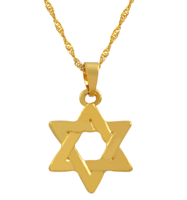 Star of David Solid Symbol Chain