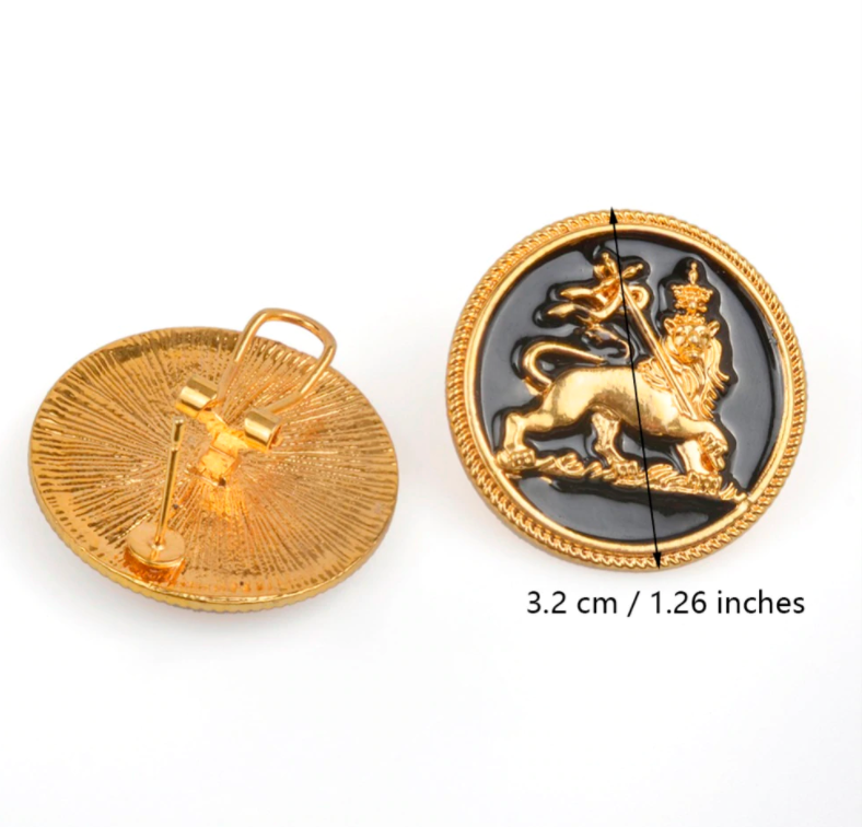 Lion of Judah Stud Earrings