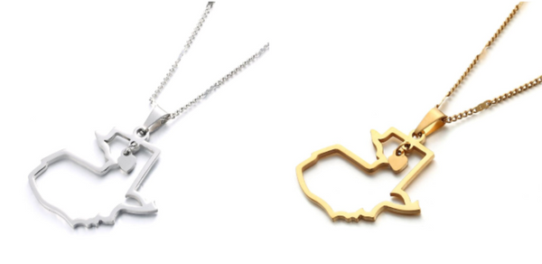 iheart Guatemala Outline Chain