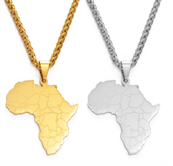 Africa Country Outline Map Chain