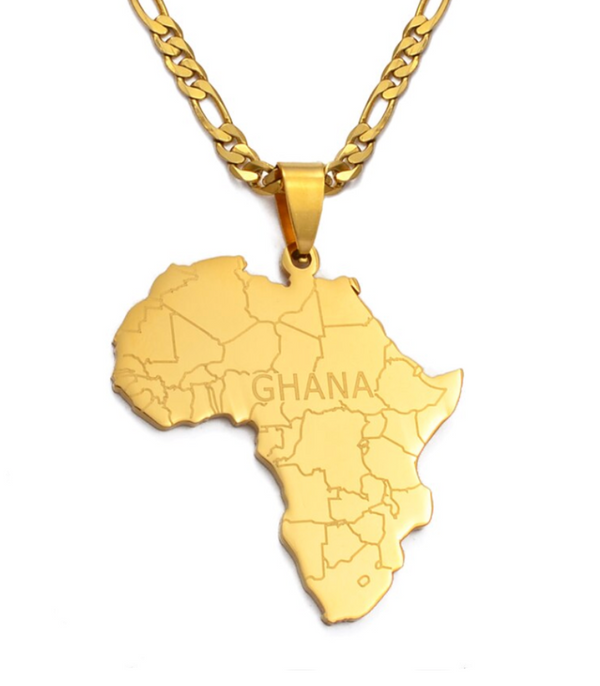 Africa Map Ghana Word Chain