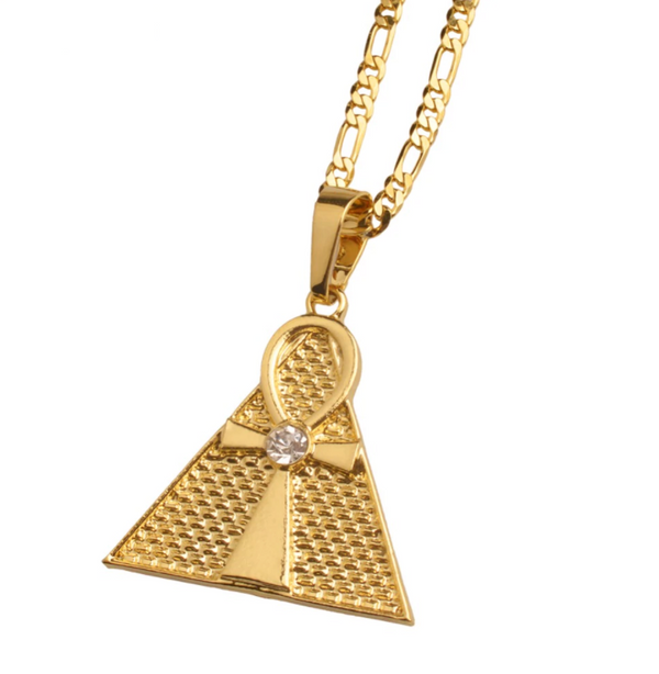 Egyptian Pyramid Ankh Chain