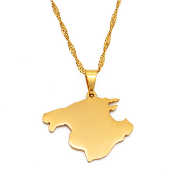 Mallorca Solid Map Chain