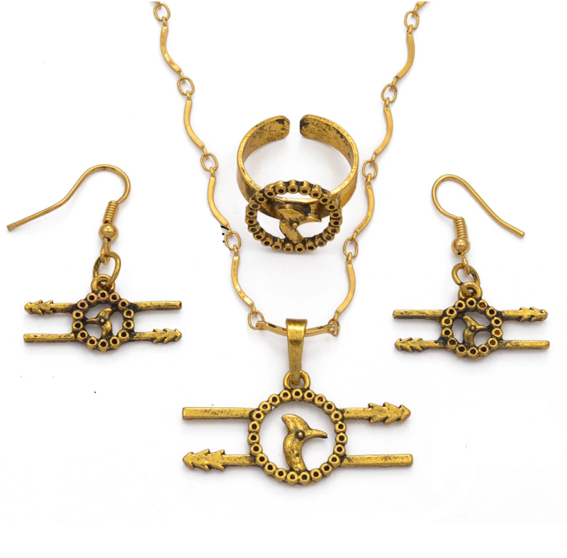 Ethnic Bird Chain Set