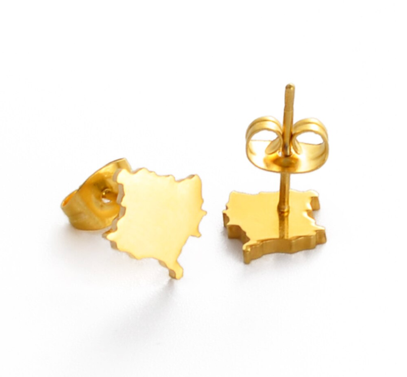 Kosovo Solid Stud Earrings