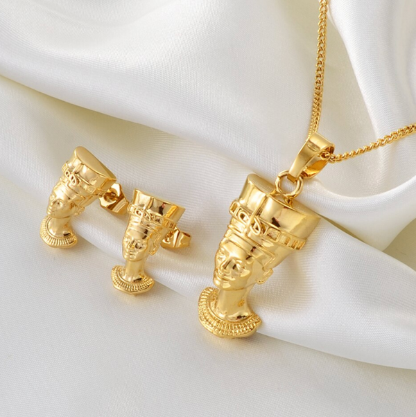 Queen of Africa Chain & Earring Set