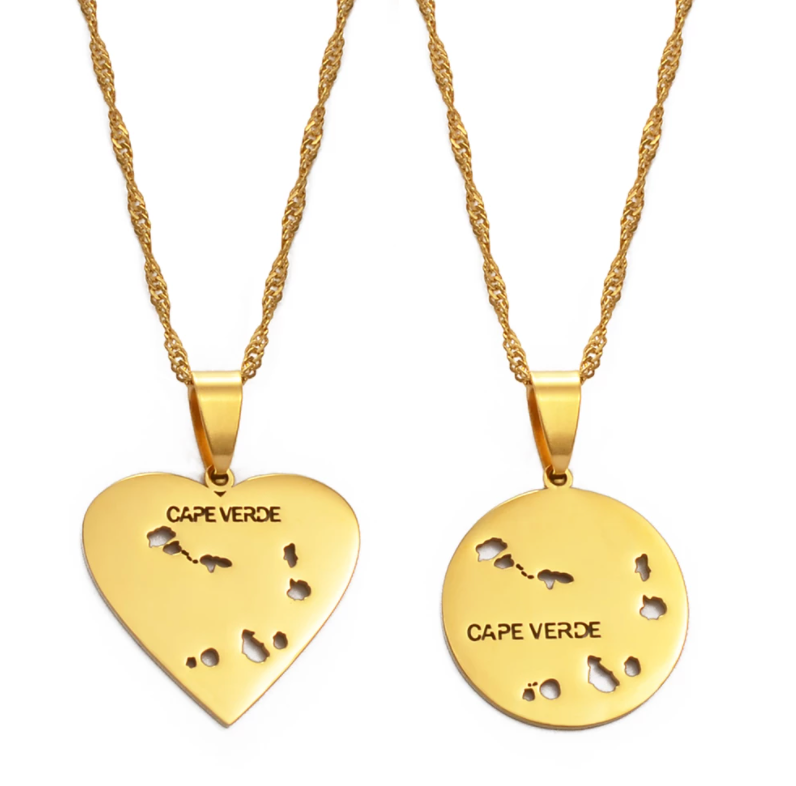 Cape Verde Solid Heart Chain