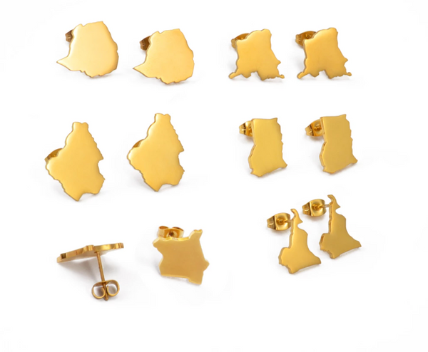 Countries of Africa Stud Earrings