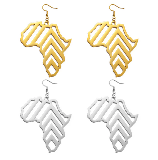 Africa Cultured Drop Hoops