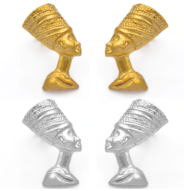 Queen Nefertiti Stud Earrings