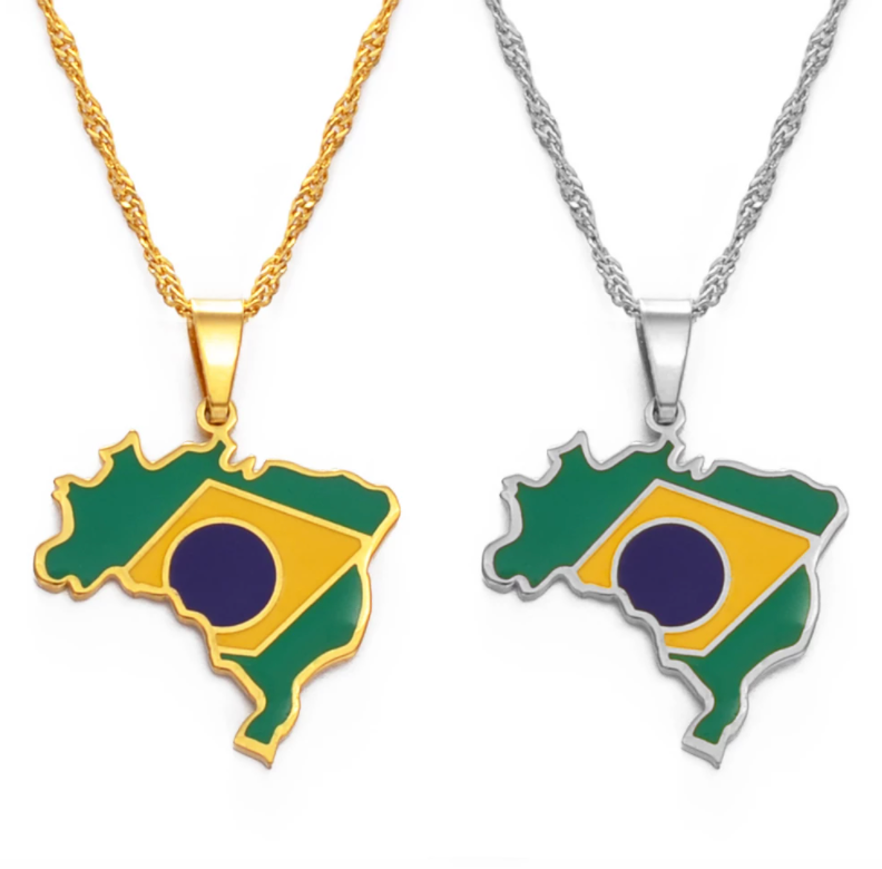 Brazil Flag Chain