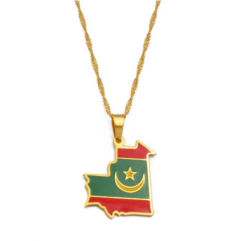 Mauritania Flag Chain