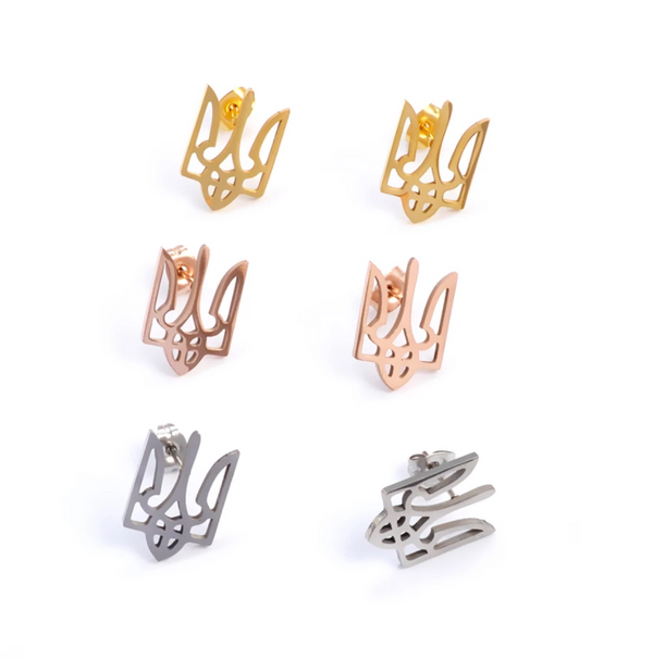 Ukraine Flag Pendant Earrings