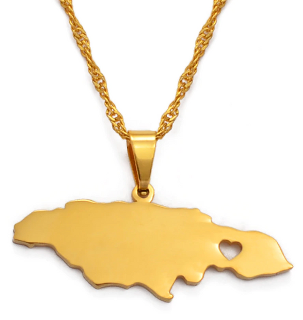 Jamaica Solid Heart Chain