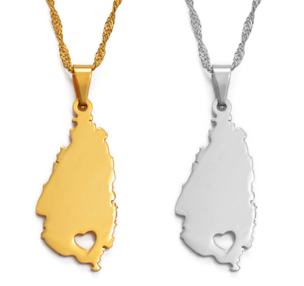 St. Lucia Solid Heart Chain