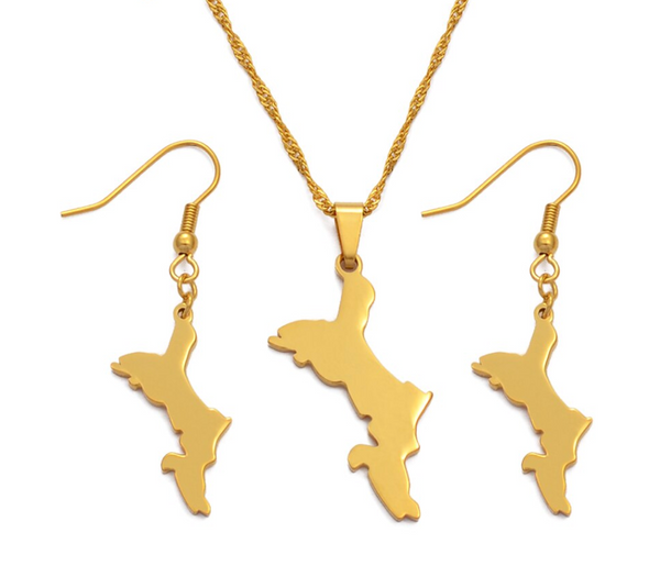 Seychelles Solid Chain & Earrings Set