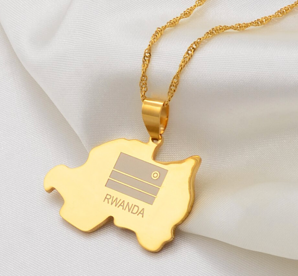 Rwanda Solid Flag Chain