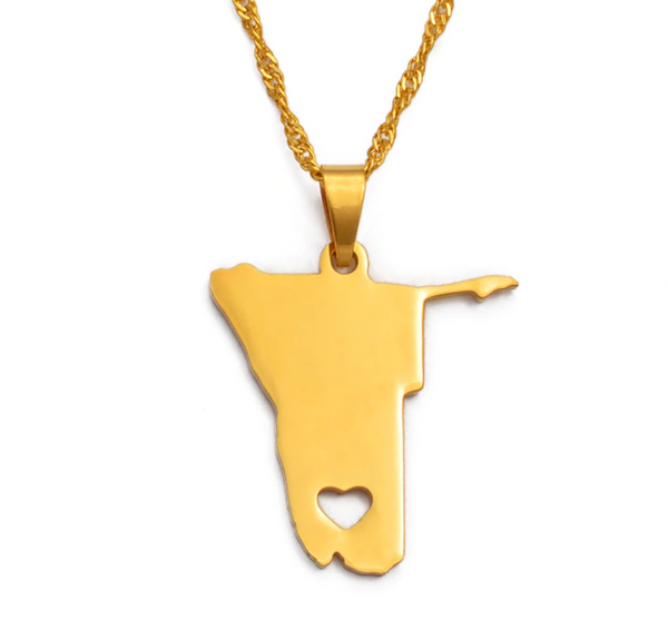 Namibia Solid Heart Chain