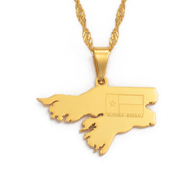 Guinea Bissau Solid Flag Chain