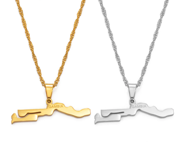 Gambia Solid Word Chain