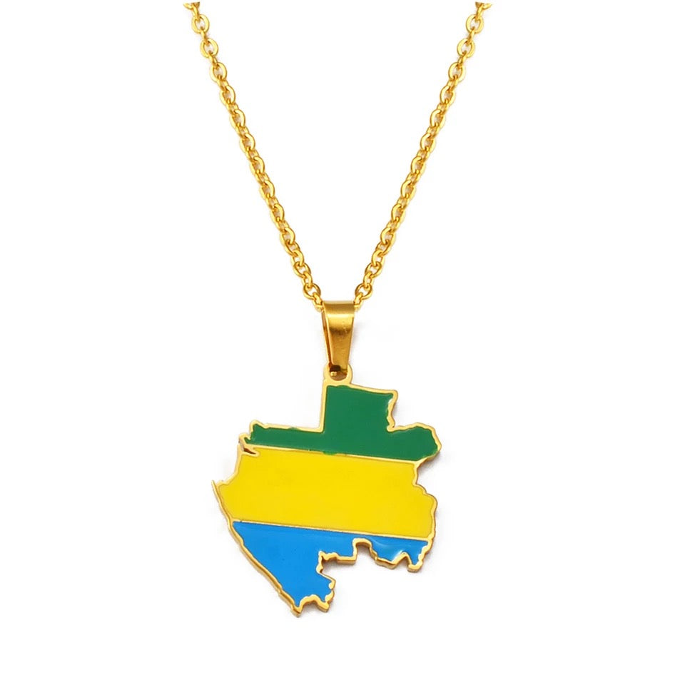 Gabon Flag Chain