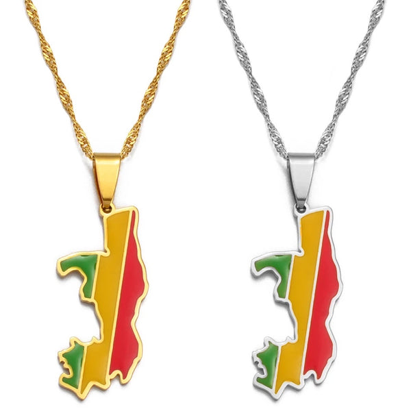Congo Brazzaville Flag Chain